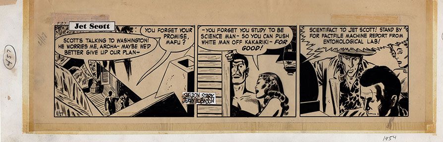 Jet Scott 4/27/54 Daily Comic Art